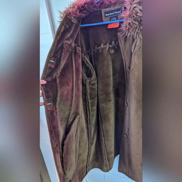 Faux fur warm vintage jacket - Size L - Picture 8 of 8